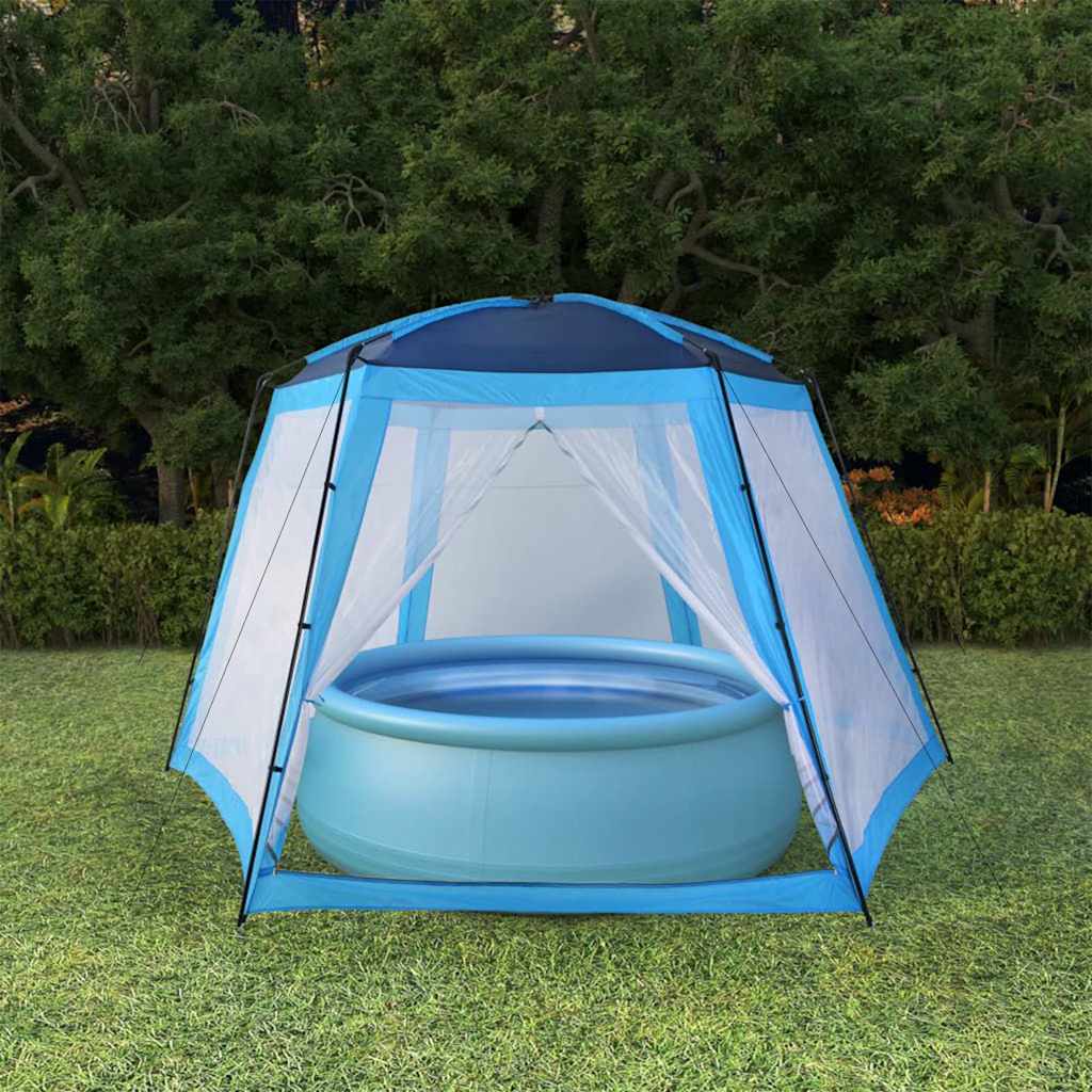 Namiot basenowy vidaxl 500x433x250 cm Niebieski