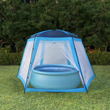 Namiot basenowy vidaxl 500x433x250 cm Niebieski