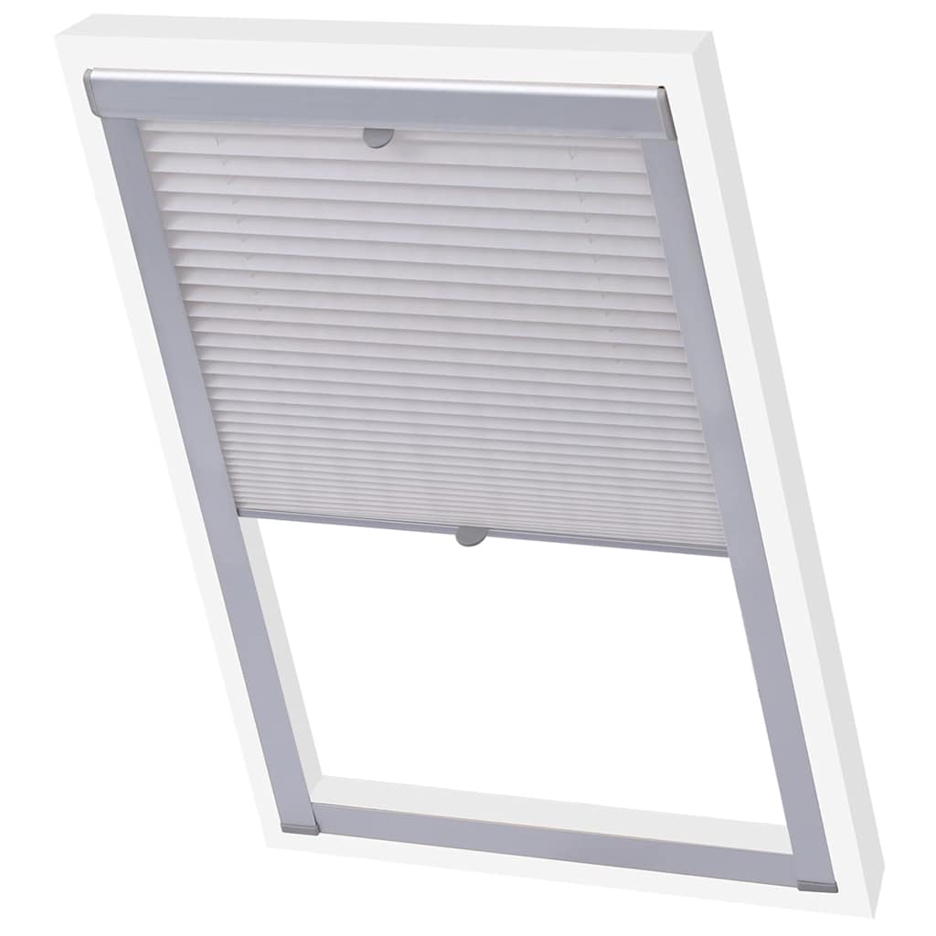 Vidaxl Roller Blind Plisted White CK04