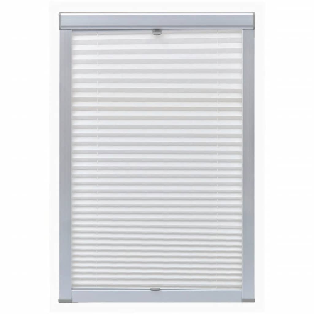 Vidaxl Roller Blind Plisted White CK04