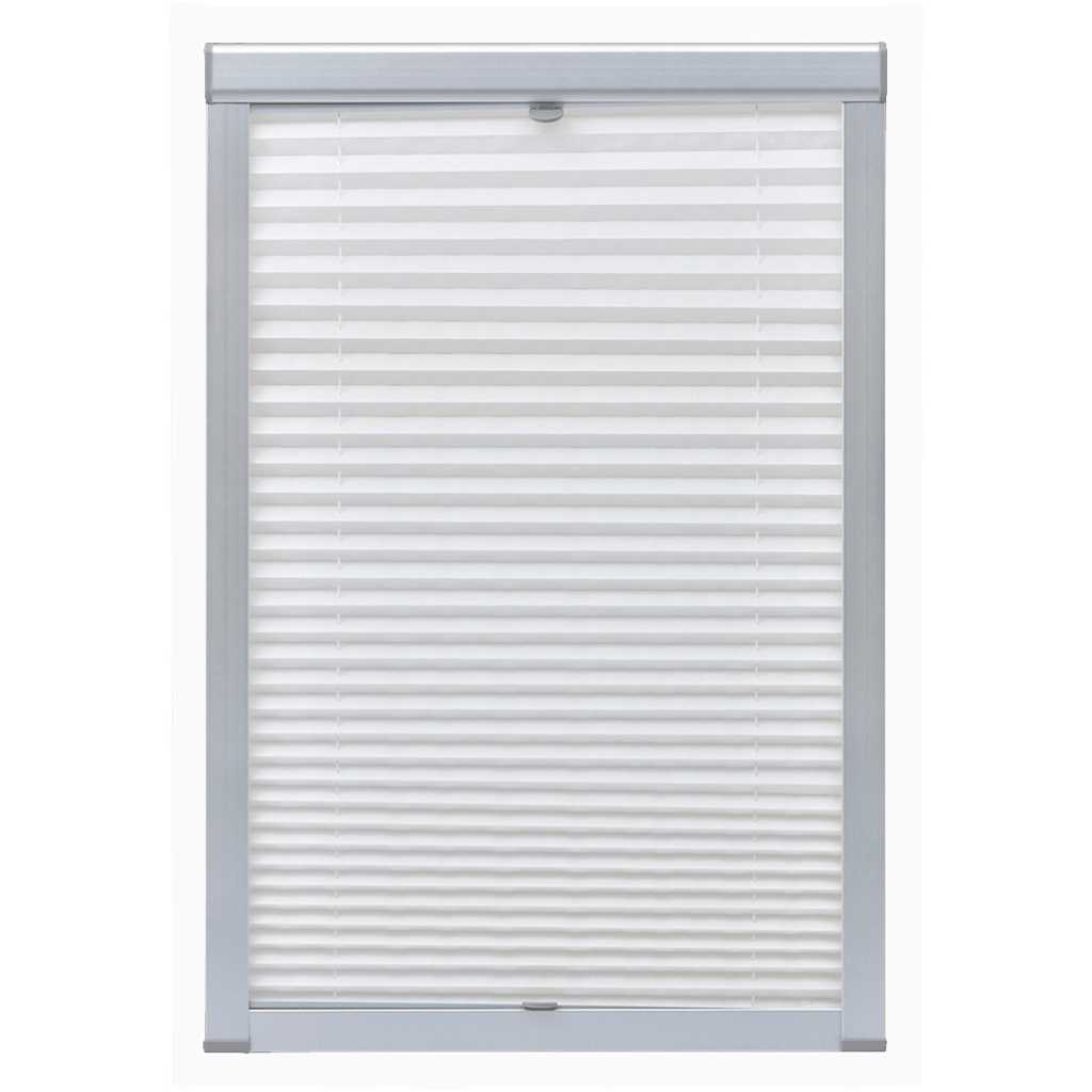 Vidaxl Roller Blind Plisted White SK06