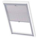 Vidaxl Roller Blind Plisted White SK08