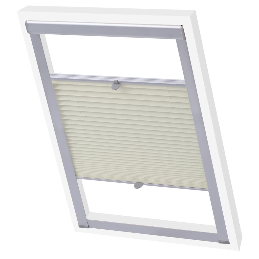 Vidaxl Roller Blind Plisted Cream CK04