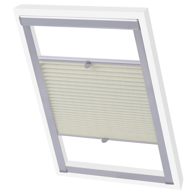 Vidaxl Roller Blind Plisted Cream CK04