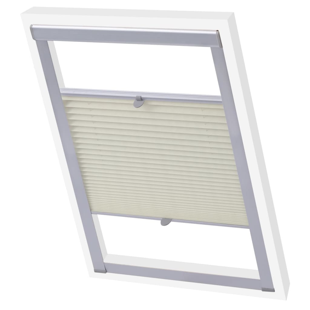 Vidaxl Roller Blind Plisted Cream SK06