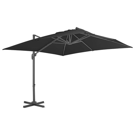 Vidaxl pływający parasol z aluminiowym biegunem 300x300 cm w kolorze antracytu