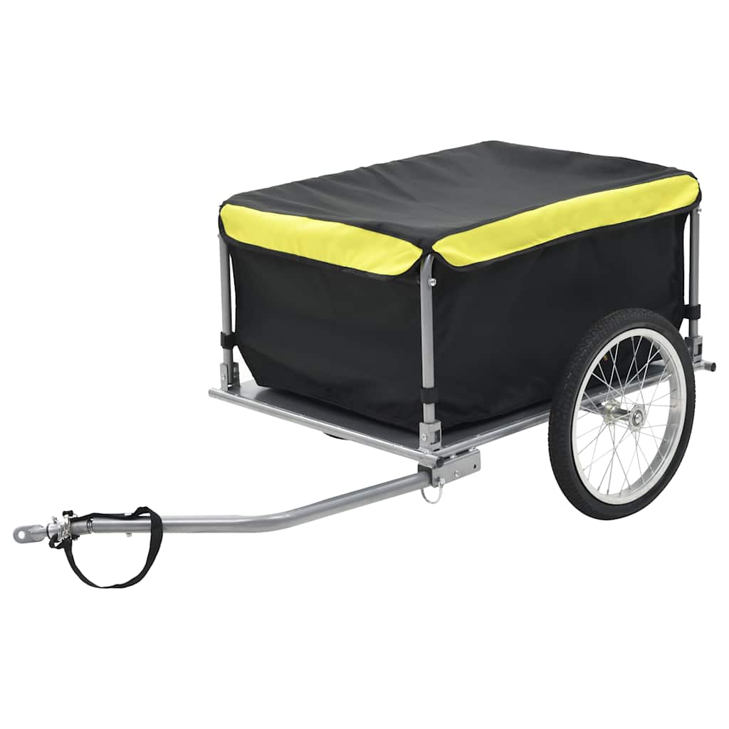 Przyczepka rowerowa Vidaxl 65 kg czarno-żółta
