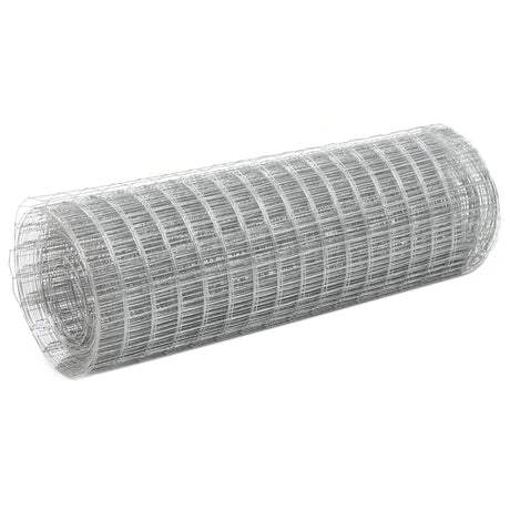 Vidaxl Chicken Wire 25x0,5 m ocynkowana stalowa srebrna kolorowa