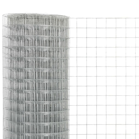 Vidaxl Chicken Wire 25x0,5 m ocynkowana stalowa srebrna kolorowa