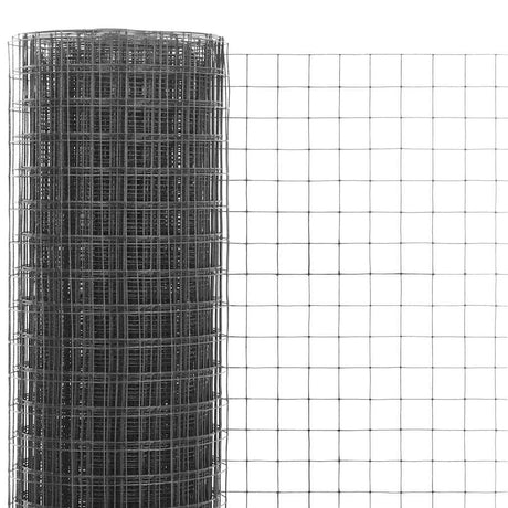 Vidaxl Chicken Wire 10x1 m Stal z powłoką PCV szary