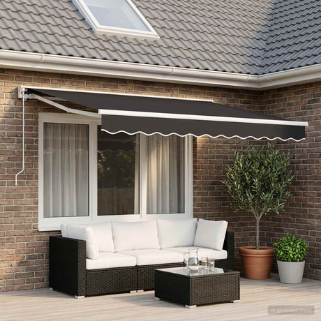 Vidaxl Laifeldoek 300x250 cm płótno antracyt