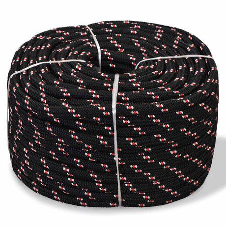 Lina rozruchowa vidaxl 14 mm 250 m polipropylenowa czarna