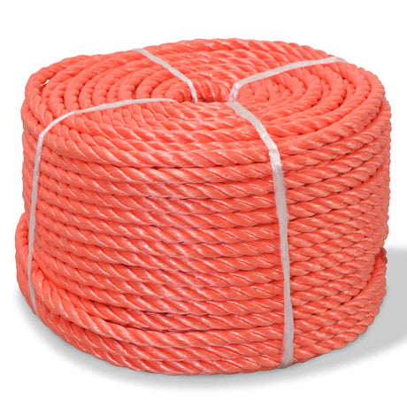 Lina skręcana VidaXL 12 mm 250 m, polipropylenowa, pomarańczowa