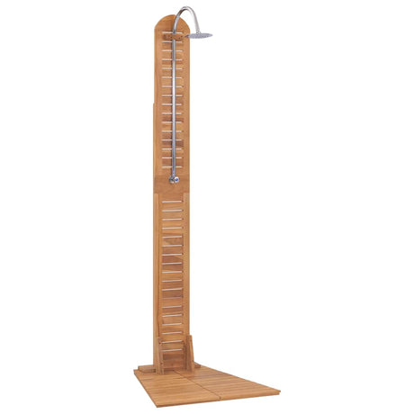Vidaxl Outdoor Shower 70x75x204 cm lite drewno drewna tekowego