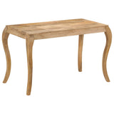 Vidaxl eettafel 118x60x76 cm massief mangohout