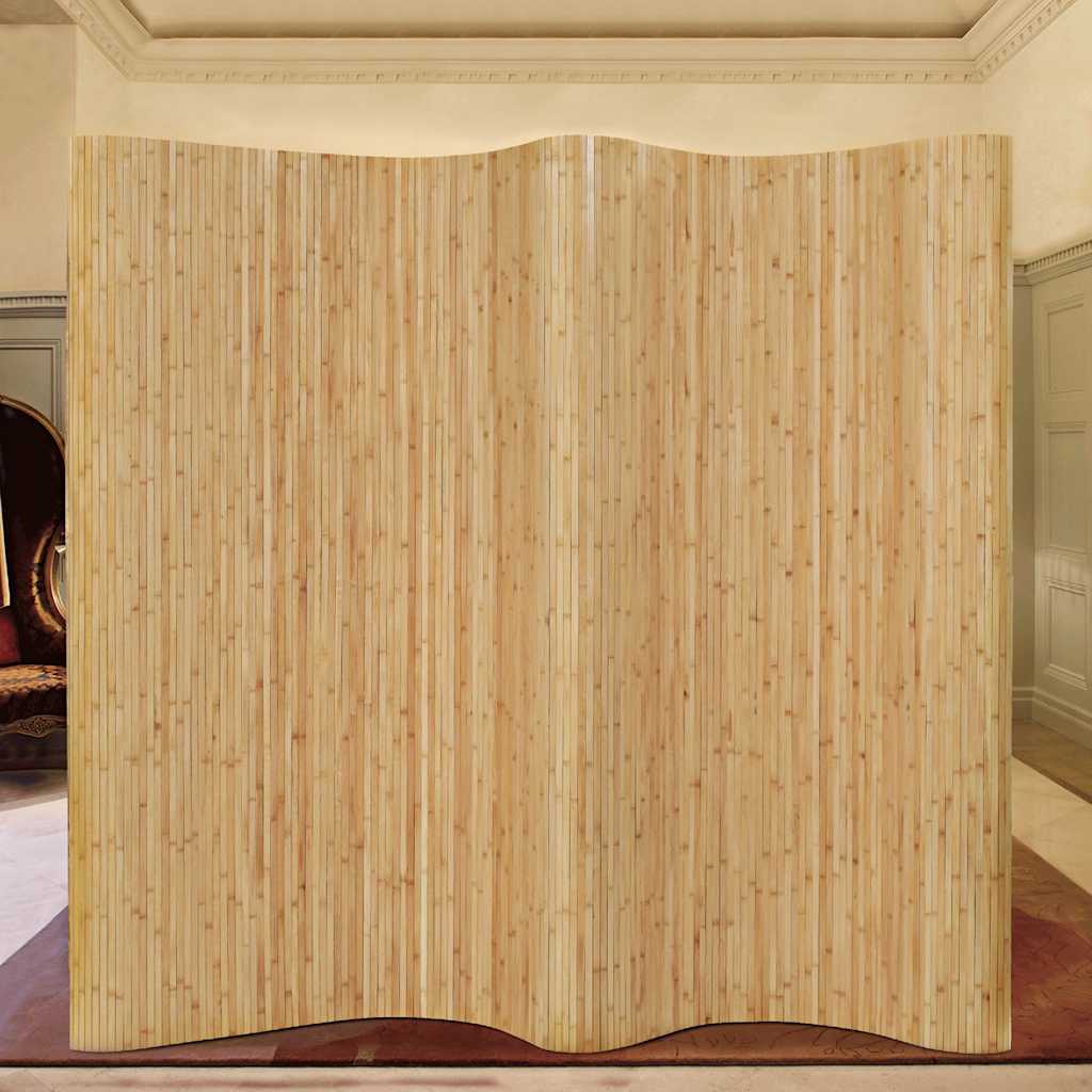 Vidaxl kamerscherm breedte 250 cm hoogte 165 cm bamboe natuurlijk