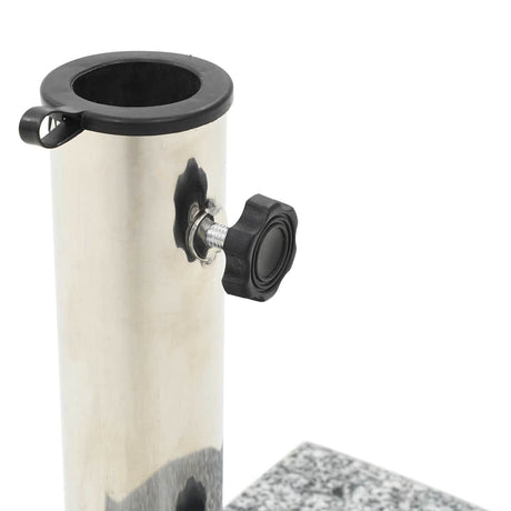 Vidaxl parasol stopa wygięta 10 kg granitowa szara