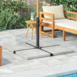 Vidaxl Parasol Foot Plack Square 25 kg granitowy szary