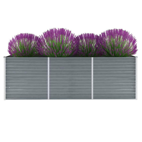 Sadzarka vidaxl podniesiona 240x80x77 cm ocynkowana stalowa szarość