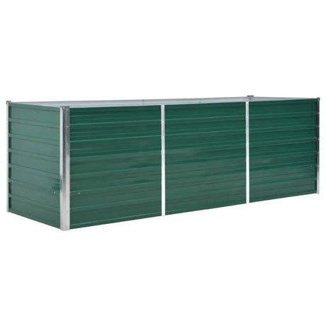 Vidaxl Planning Box podniesiony 240x80x77 cm ocynkowana stalowa zielona