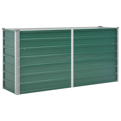 Sadzarka vidaxl podniesiona 160x40x77 cm ocynkowana stalowa zielona