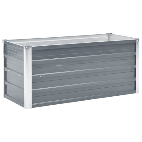 Vidaxl Sadzarka Zastanowana 100x40x45 cm ocynkowana stalowa szarość
