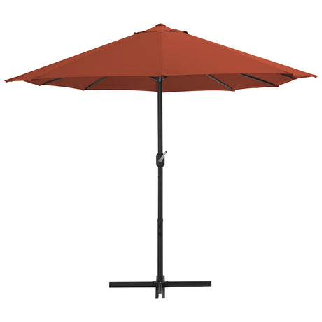 Vidaxl Parasol z aluminiowym słupem 460x270 cm Terracotta