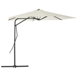 Vidaxl Parasol ze stalowym biegunem 300 cm -kolanowym