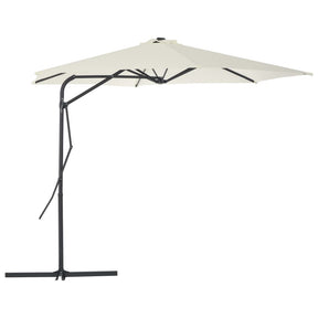 Vidaxl Parasol ze stalowym biegunem 300 cm -kolanowym