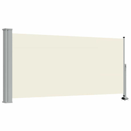 Rozsuwany parawan ogrodowy Vidaxx 120x300 cm w kolorze kremowym