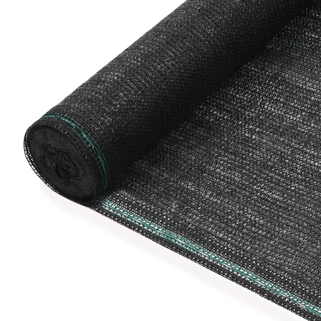 Vidaxl Tennis Screen 2x100 m HDPE Black