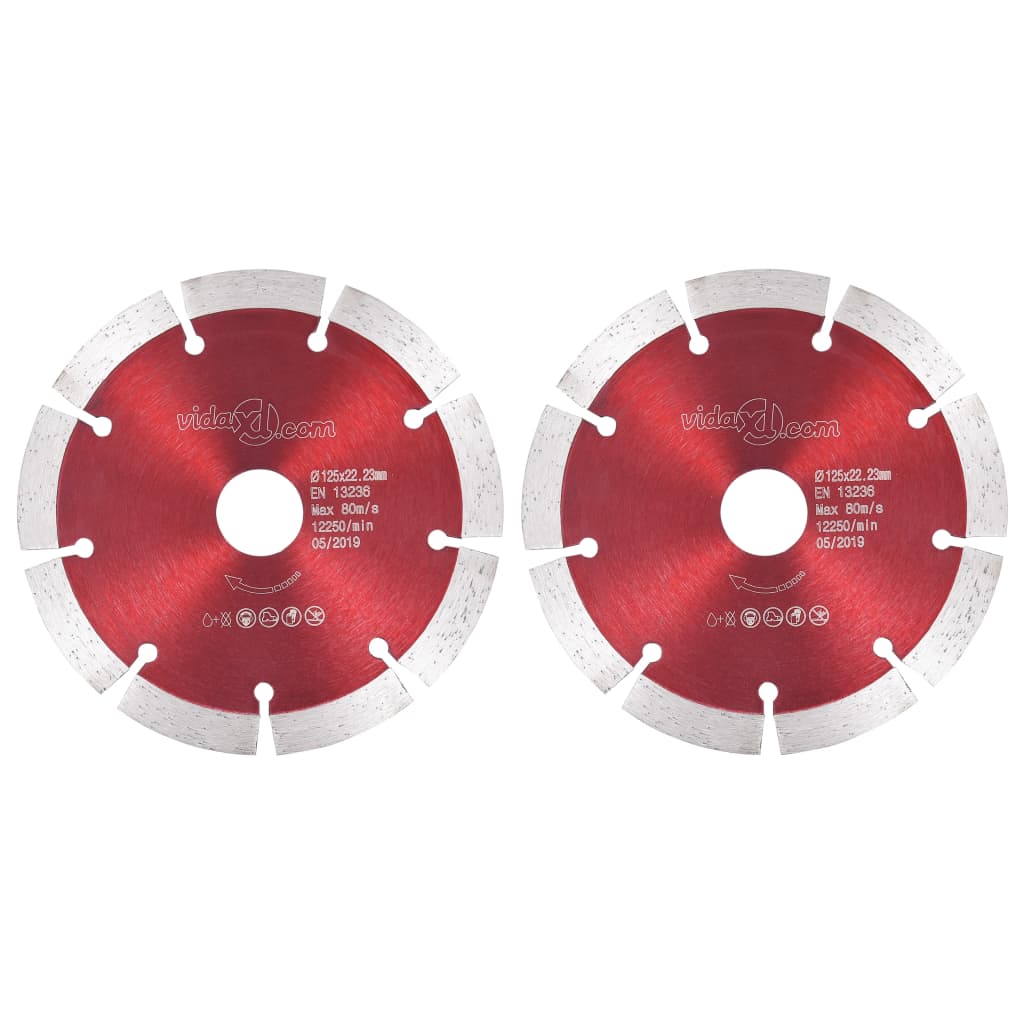 Vidaxl Diamond Blades 2 szt. 125 mm stal