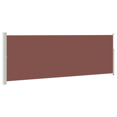Bezdobiąc boczny VIDAXL Extanble 160x500 cm brązowy