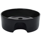 Vidaxl Washbasin z lądowaniem 36x13 cm ceramiczna czarna