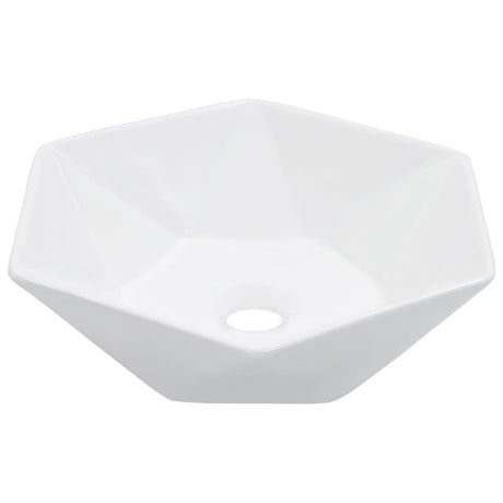 Vidaxl Washbasin 41x36.5x12 cm ceramiczna biała