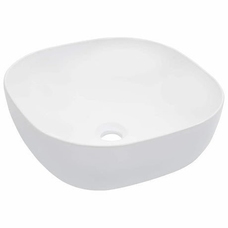 Vidaxl Washbasin 42.5x42.5x14.5 cm ceramiczna biała