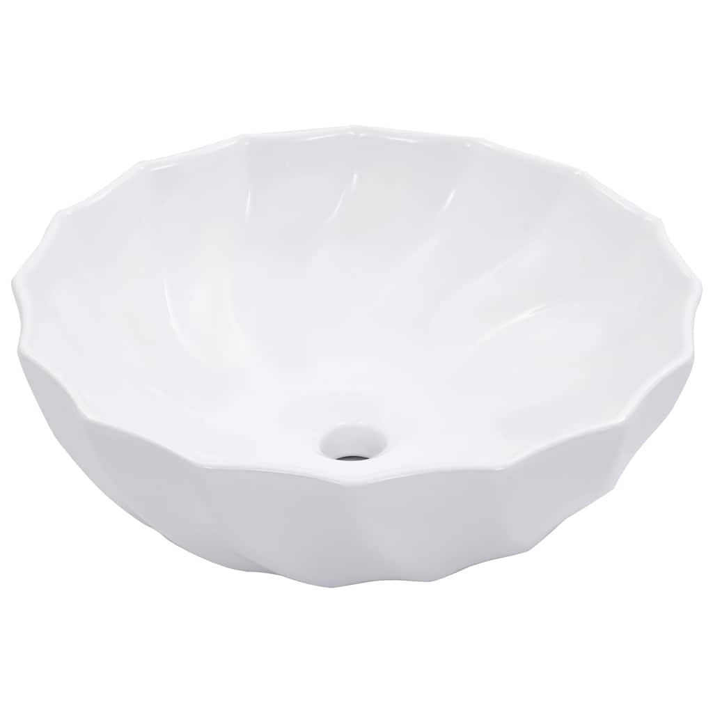 Vidaxl Washbasin 46x17 cm ceramiczna biała