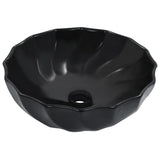 Vidaxl Washbasin 46x17 cm ceramiczna czarna