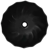 Vidaxl Washbasin 46x17 cm ceramiczna czarna