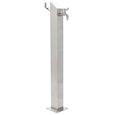 Vidaxl Garden Water Water Square 95 cm ze stali nierdzewnej