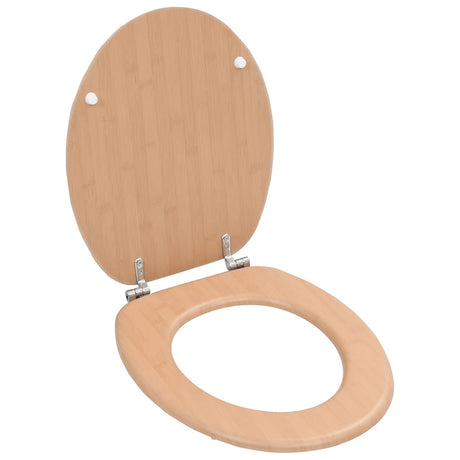 Vidaxl toalety z pokrywką Bamboo MDF