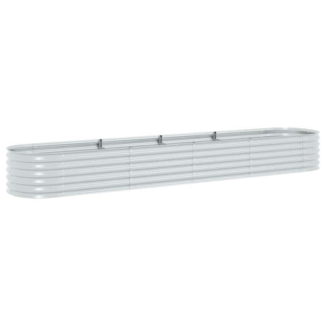 Sadzarka Vidaxx podniesiona 400x80x44 cm stal ocynkowana w kolorze srebrnym