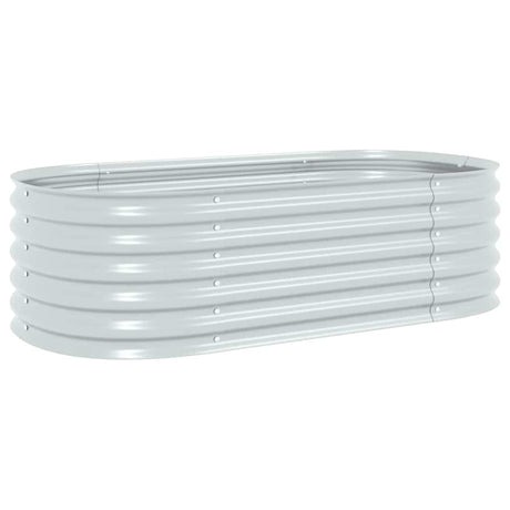 Sadzarka Vidaxl podniesiona 160x80x44 cm ocynkowana stalowa srebro
