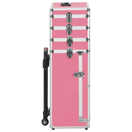 Vidaxl Makeup Trolley Aluminium Róż
