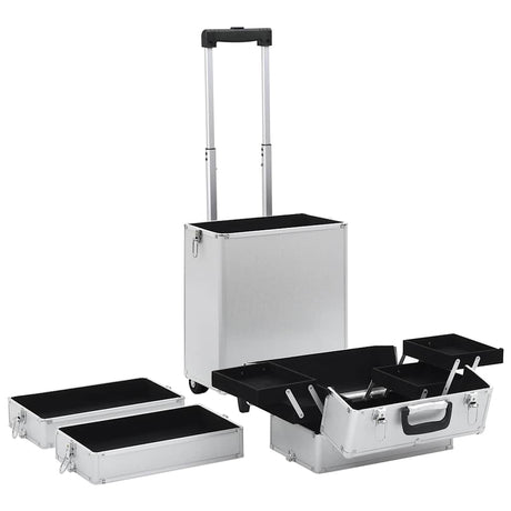 Wózek do makijażu VidaXL aluminiowy, srebrny