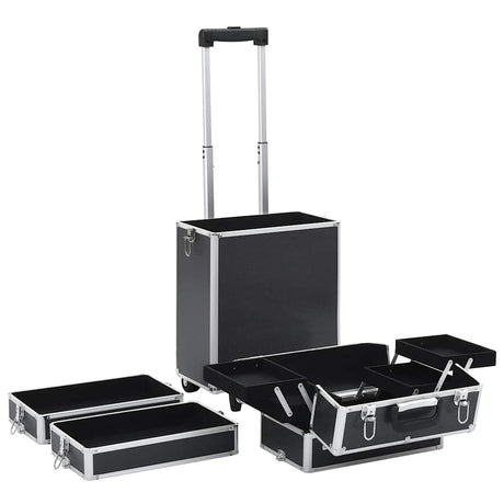 Vidaxl Make-Up Trolley Aluminium Black