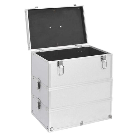 Vidaxl Makeup Suitcase 37x24x40 cm aluminiowy srebrny kolor