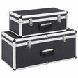 Vidaxl Storage Case 2 St Aluminium Black