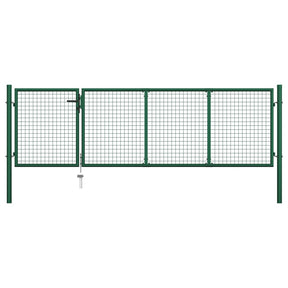 Port vidaxl 350x100 cm stalowy zielony