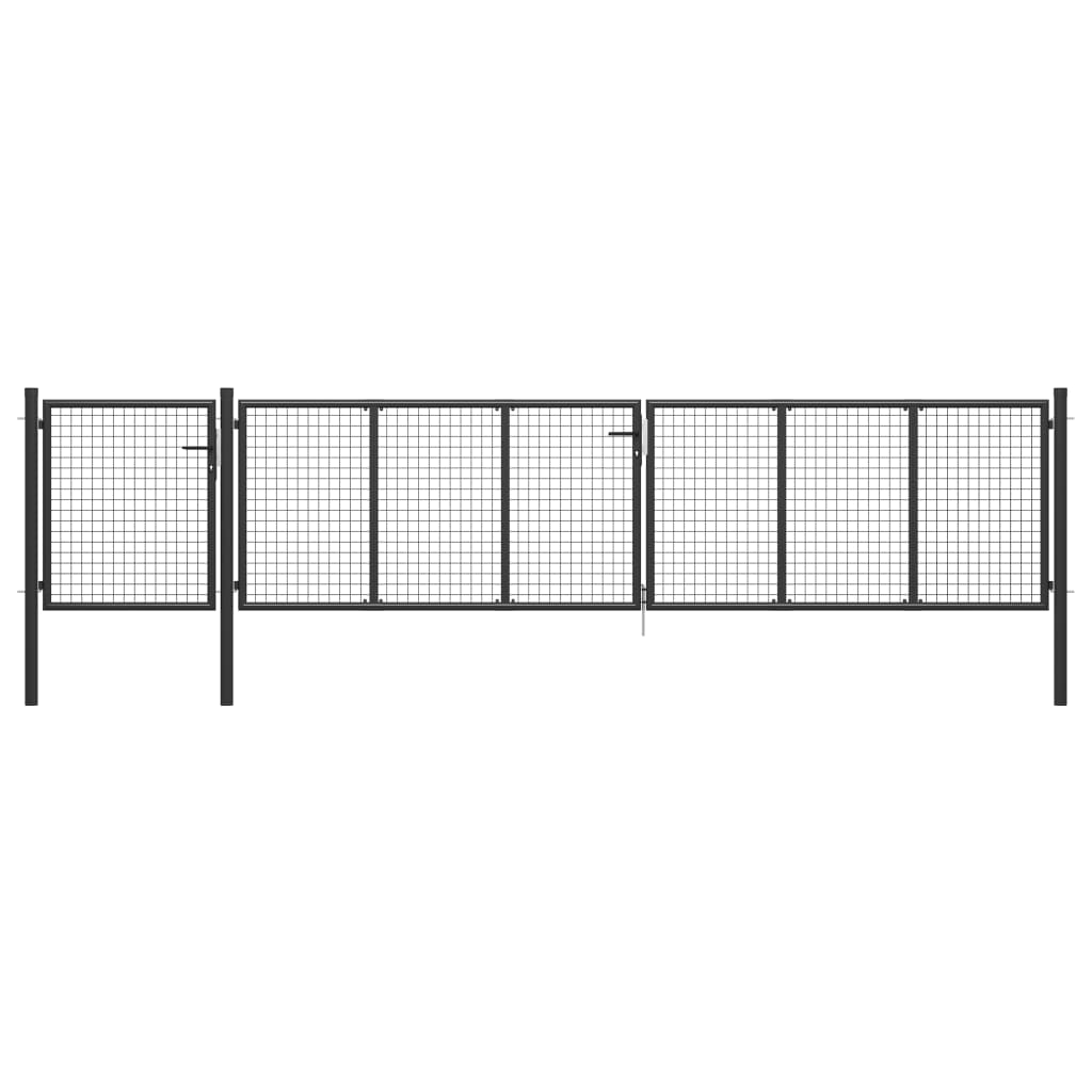 Port Vidaxl 500x100 cm stalowy antracyt